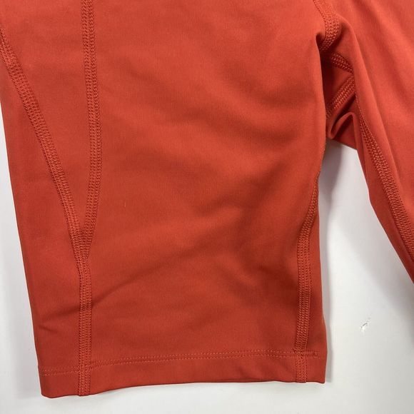 Girlfriend Collective Orange Biker Shorts Women Extra Small Athletic Activewear - Picture 3 of 12